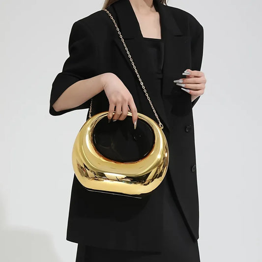 Fashion Round Glossy Evening Bag