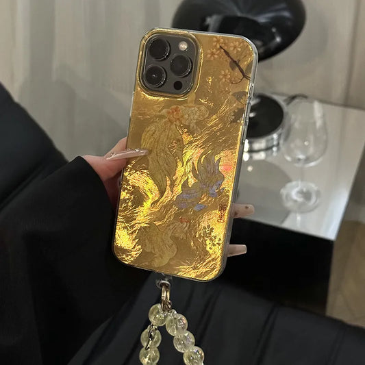 HiPookies™ Golden Osmanthus & Koi Fish Case for iPhone 16 Series