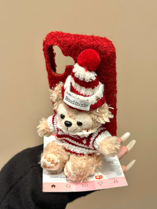 HiPookies™ Plush 3D Sherry Rose Case for iPhone 16 Series