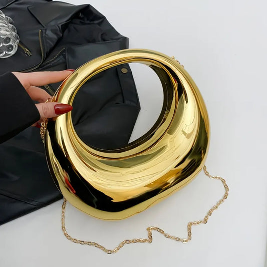 Fashion Round Glossy Evening Bag