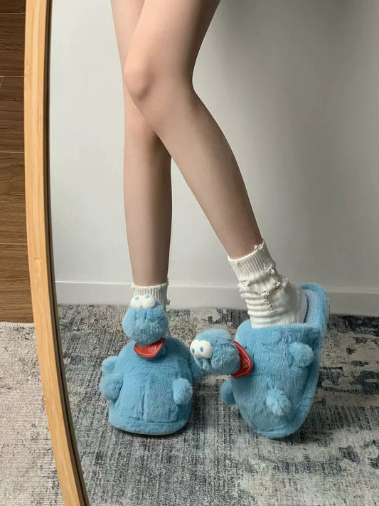 HiPookies™ Dinosaur-Themed Furry Winter Slippers