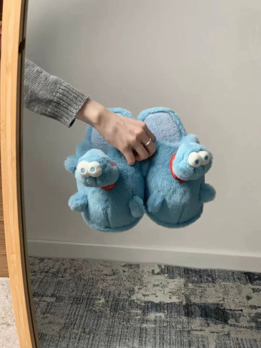 HiPookies™ Dinosaur-Themed Furry Winter Slippers