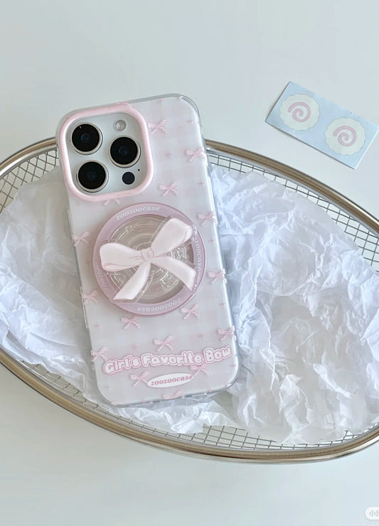 Soft Pink Ribbons MagSafe Case