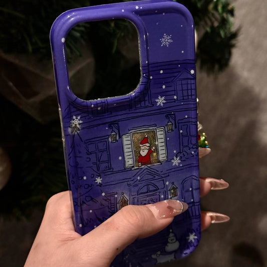 iPhone Series Santa Standing At Window Case