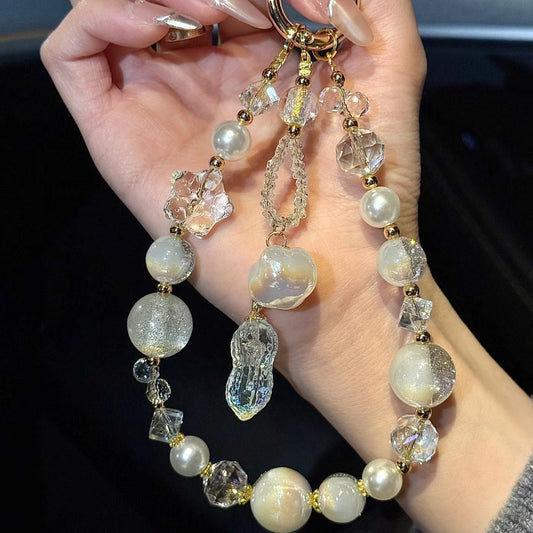 Ivory Big Pearl Phone Charm Chain