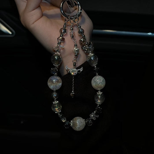 Big Pearl Stone Drop Phone Charm Chain