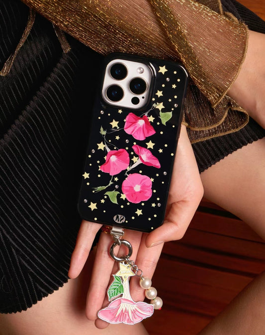 iPhone Series Black Starry Tulip Phone Case