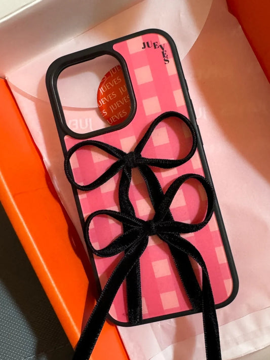 iPhone Series Pink Bow Style Phone Case