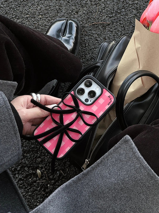 iPhone Series Pink Bow Style Phone Case
