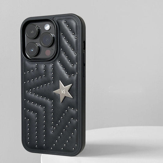 iPhone Series Luxury Leather Shiny Star Phone Case