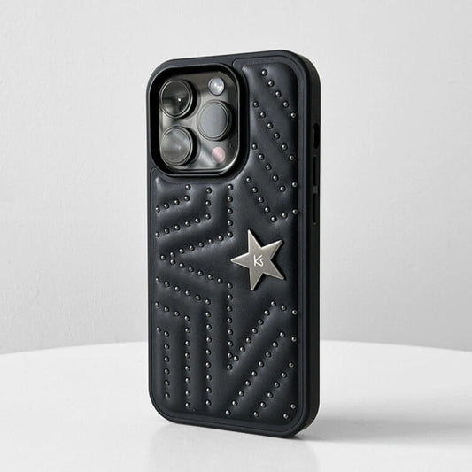 iPhone Series Luxury Leather Shiny Star Phone Case