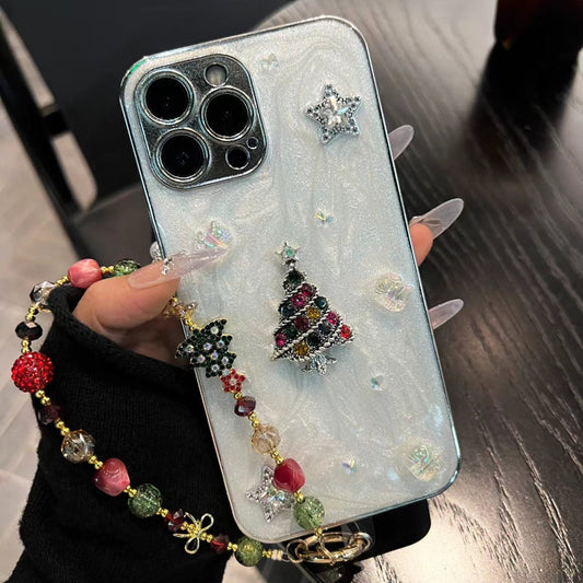iPhone Series Studded Christmas Tree Case