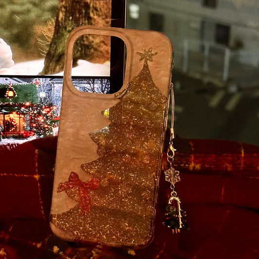 iPhone Series Glittery Christmas Tree Case