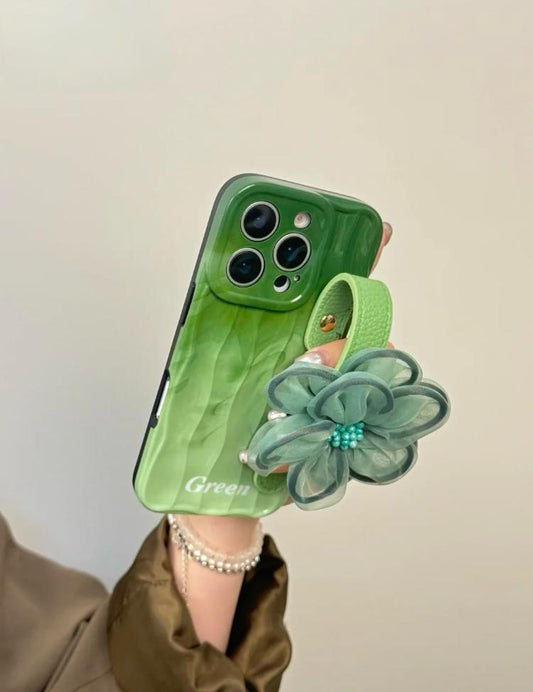 Green Petal Paradiise iPhone Covers