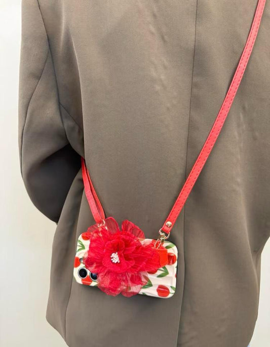 Blooming Beauty with Red Style iPhone Case