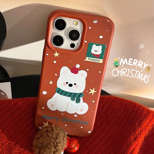 iPhone Series Winter Lover Cute Happy Dog Case