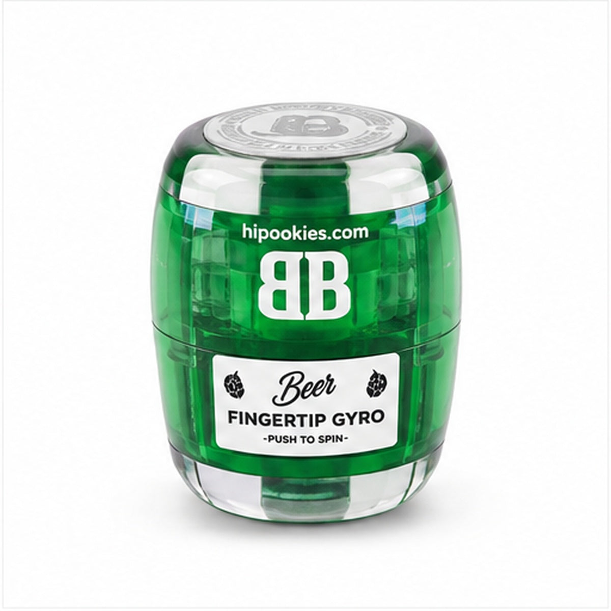 Green beer fingertip gyro variant on white background