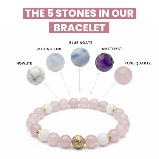 Rose Quartz Menopause Bracelet | Natural Symptom Relief