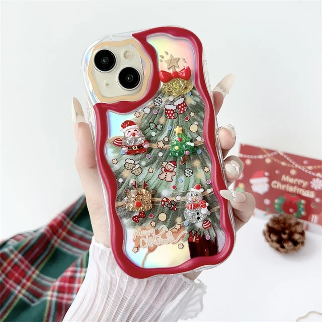 iPhone Series Three Dimensional Christmas Phone Case