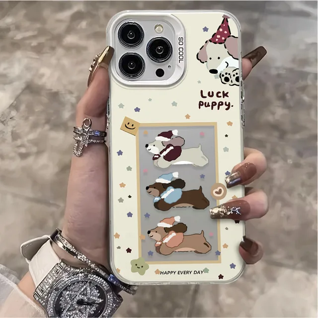 iPhone Series Cartoon Puppy Phone Case