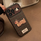 iPhone Series Christmas Puppy Leather Case