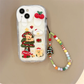 iPhone Series 3D Christmas Case with Beaded Chain