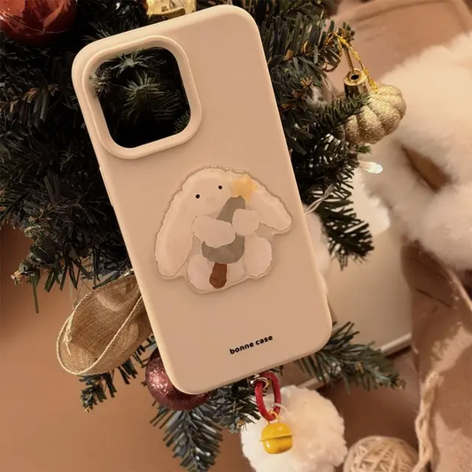 iPhone Series Cute Rabbit Bone Phone Case