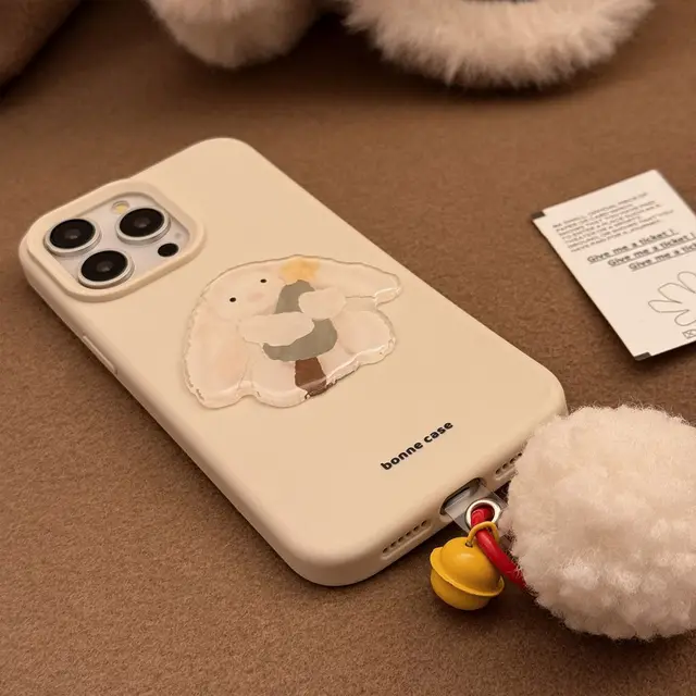 iPhone Series Cute Rabbit Bone Phone Case
