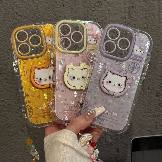 HiPookies™ Cute Gradient Hello Kitty Case for iPhone 16 Series