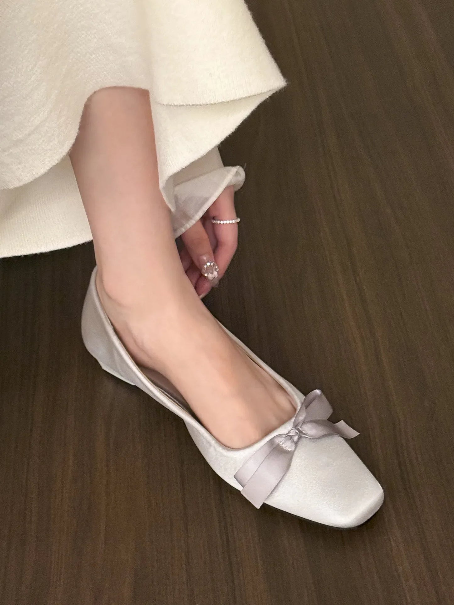 HiPookies™ Graceful Satin Bow Flats