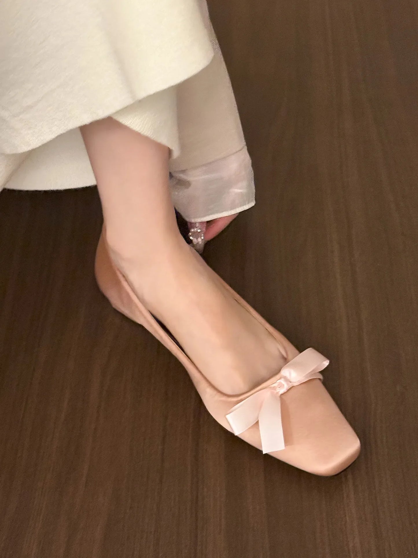 HiPookies™ Graceful Satin Bow Flats
