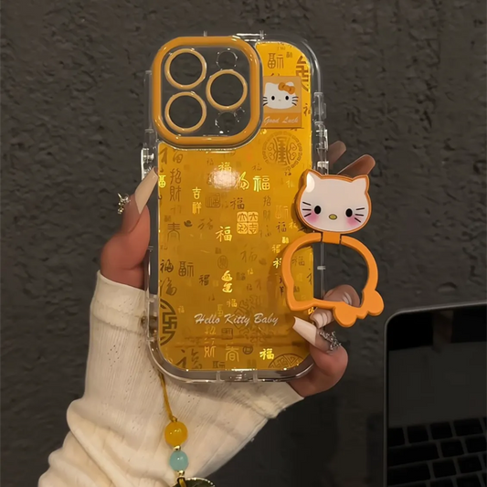 HiPookies™ Cute Gradient Hello Kitty Case for iPhone 16 Series