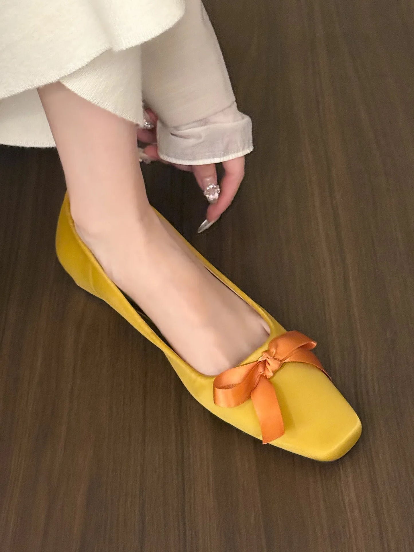 HiPookies™ Graceful Satin Bow Flats