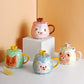 Little Bear Face Look Ceramic Cup (450ml)