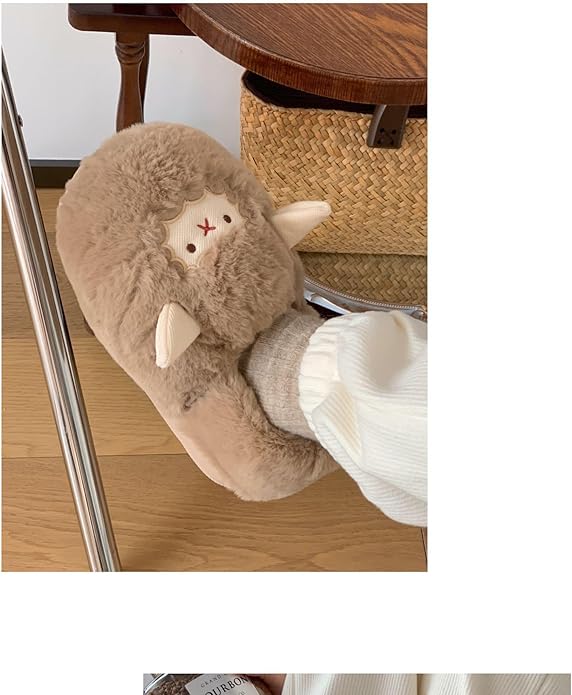 HiPookies™ Brown Sheep-Themed Cozy Slippers