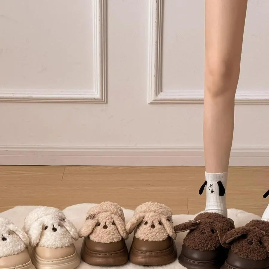 HiPookies™ Cute Dog Cotton Slippers for Women