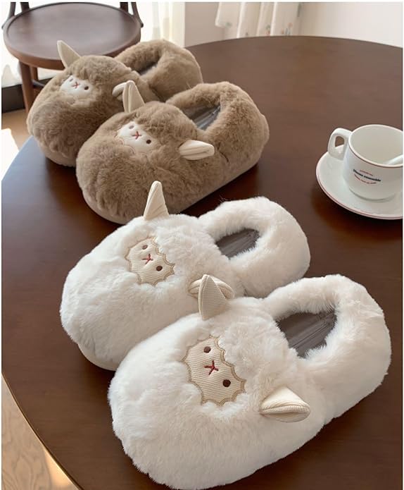 HiPookies™ Brown Sheep-Themed Cozy Slippers
