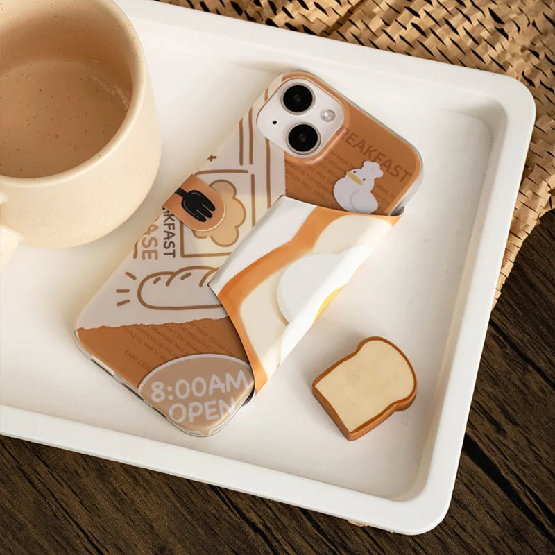 iPhone Series Breakfast Flip Phone Case