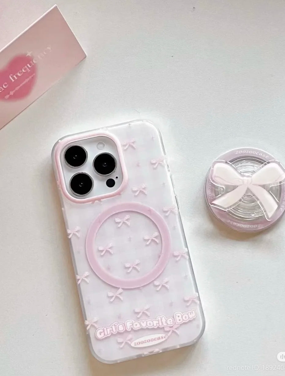 Soft Pink Ribbons MagSafe  Case