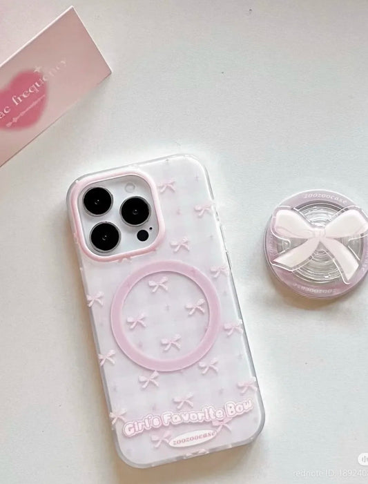 Soft Pink Ribbons MagSafe  Case