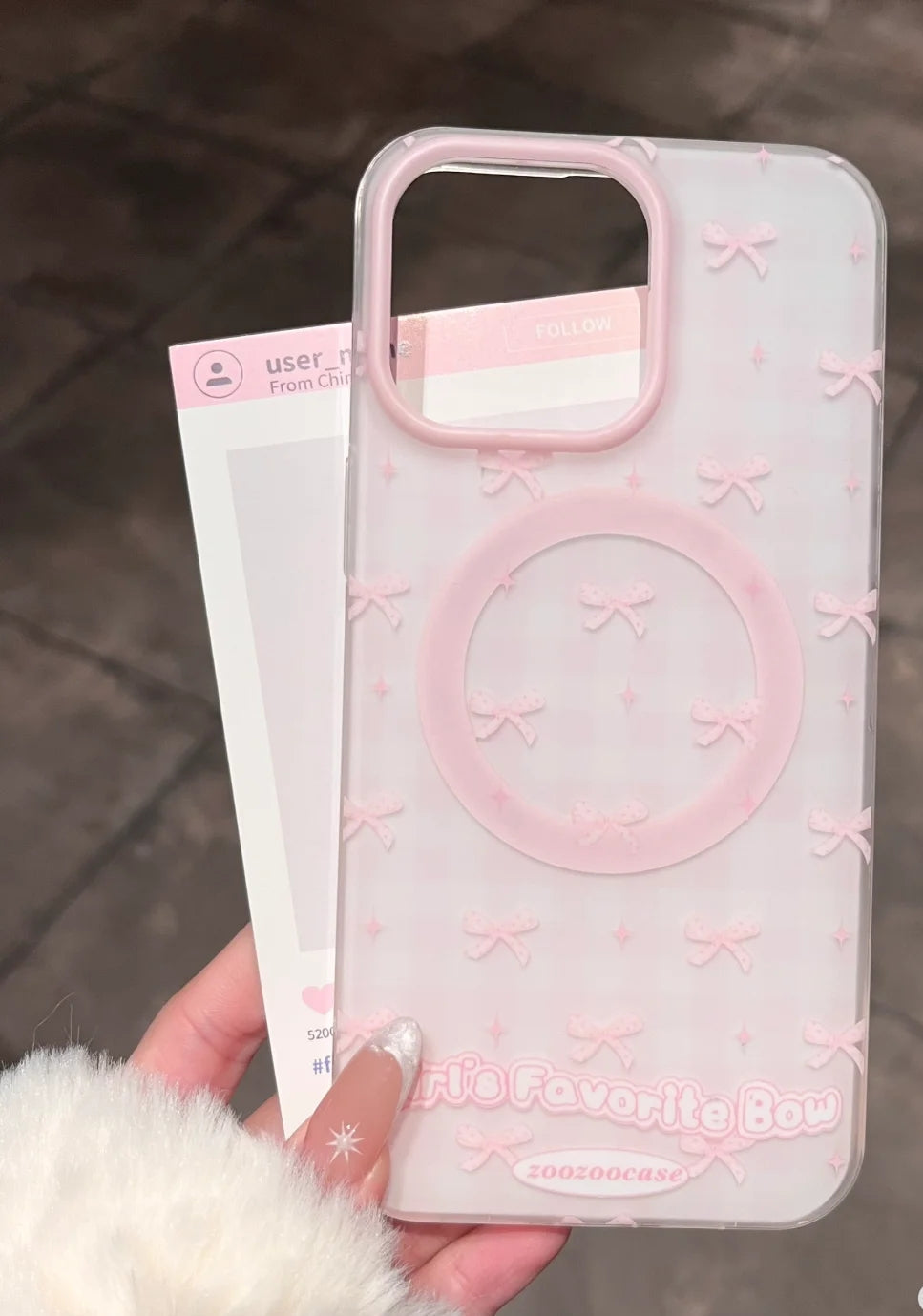 Soft Pink Ribbons MagSafe  Case