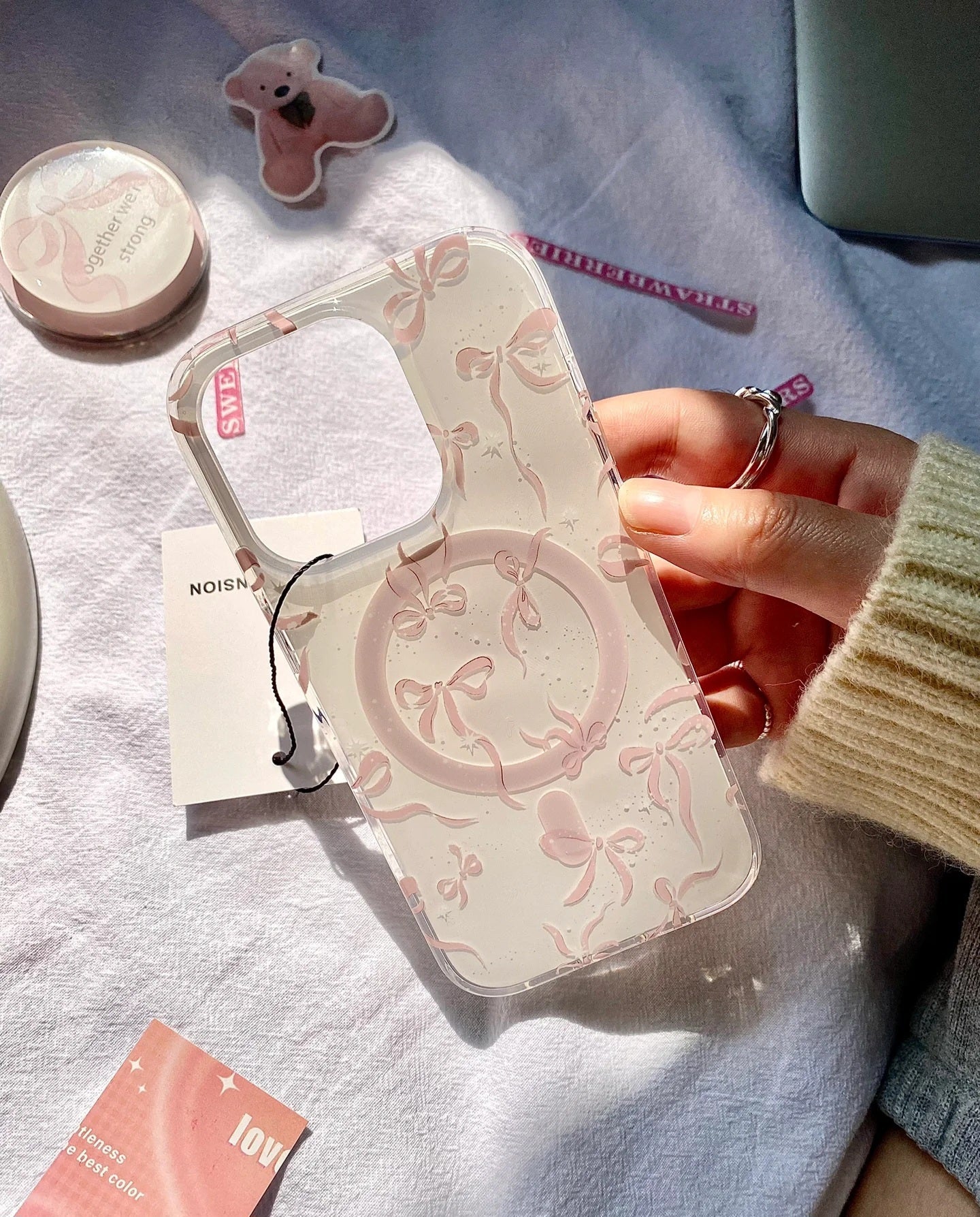 Blush Bow Elegance Case