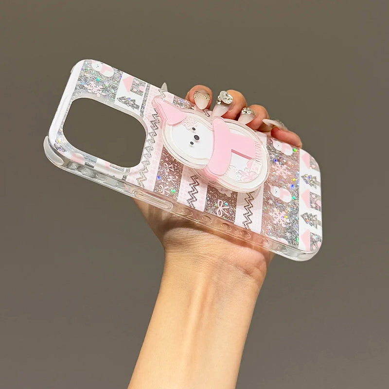 iPhone Series Glittery Christmas Pattern Case
