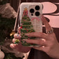 iPhone Series Christmas Tree Through Window White Case