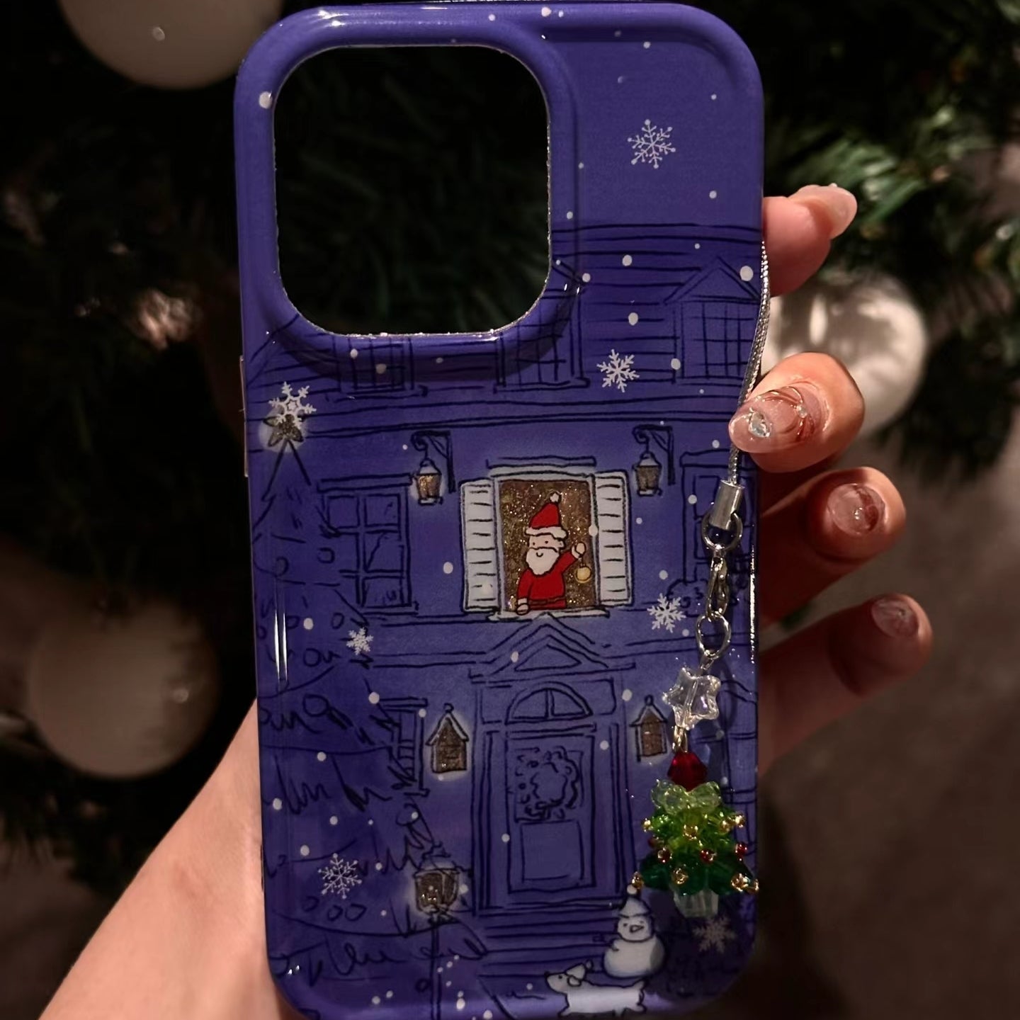 iPhone Series Santa Standing At Window Case