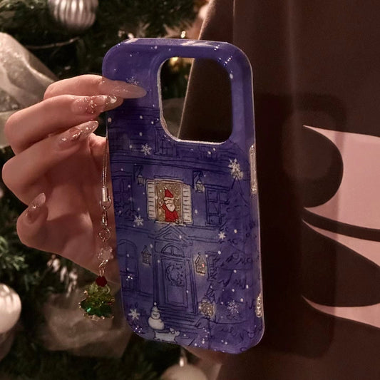 iPhone Series Santa Standing At Window Case