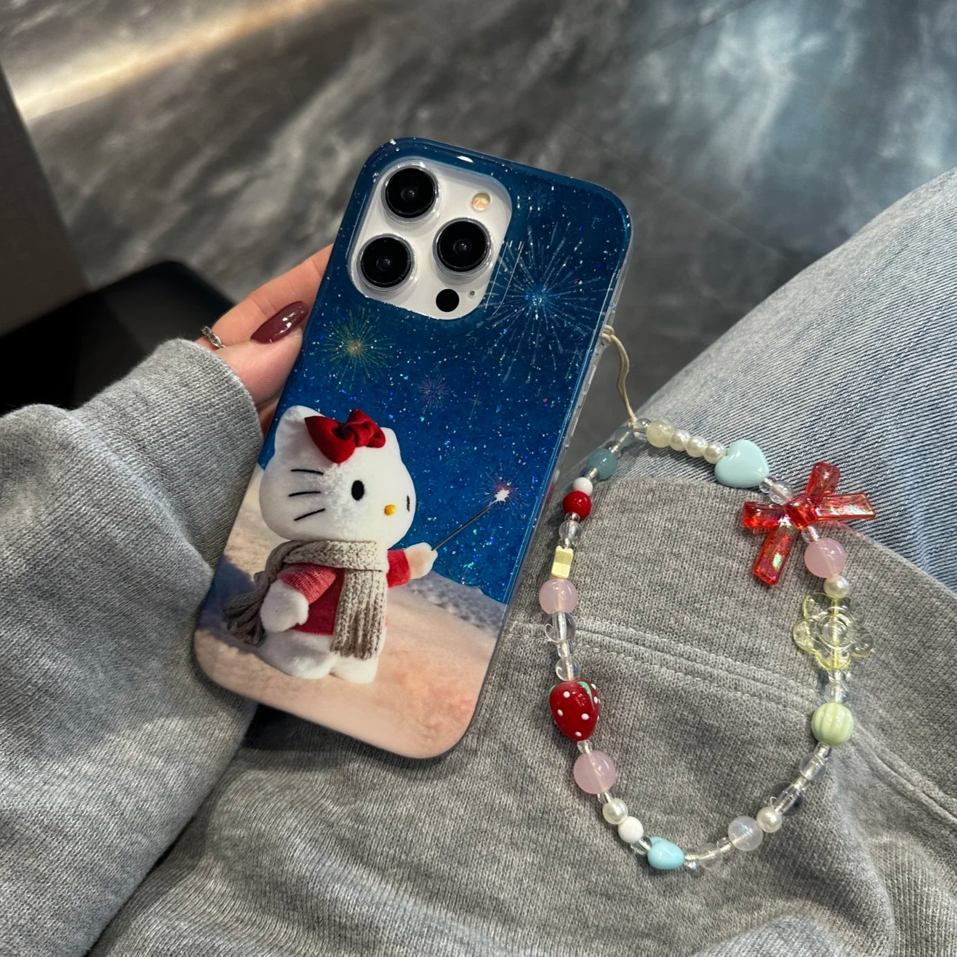 iPhone Series Magical Kitty Blue Sky Case