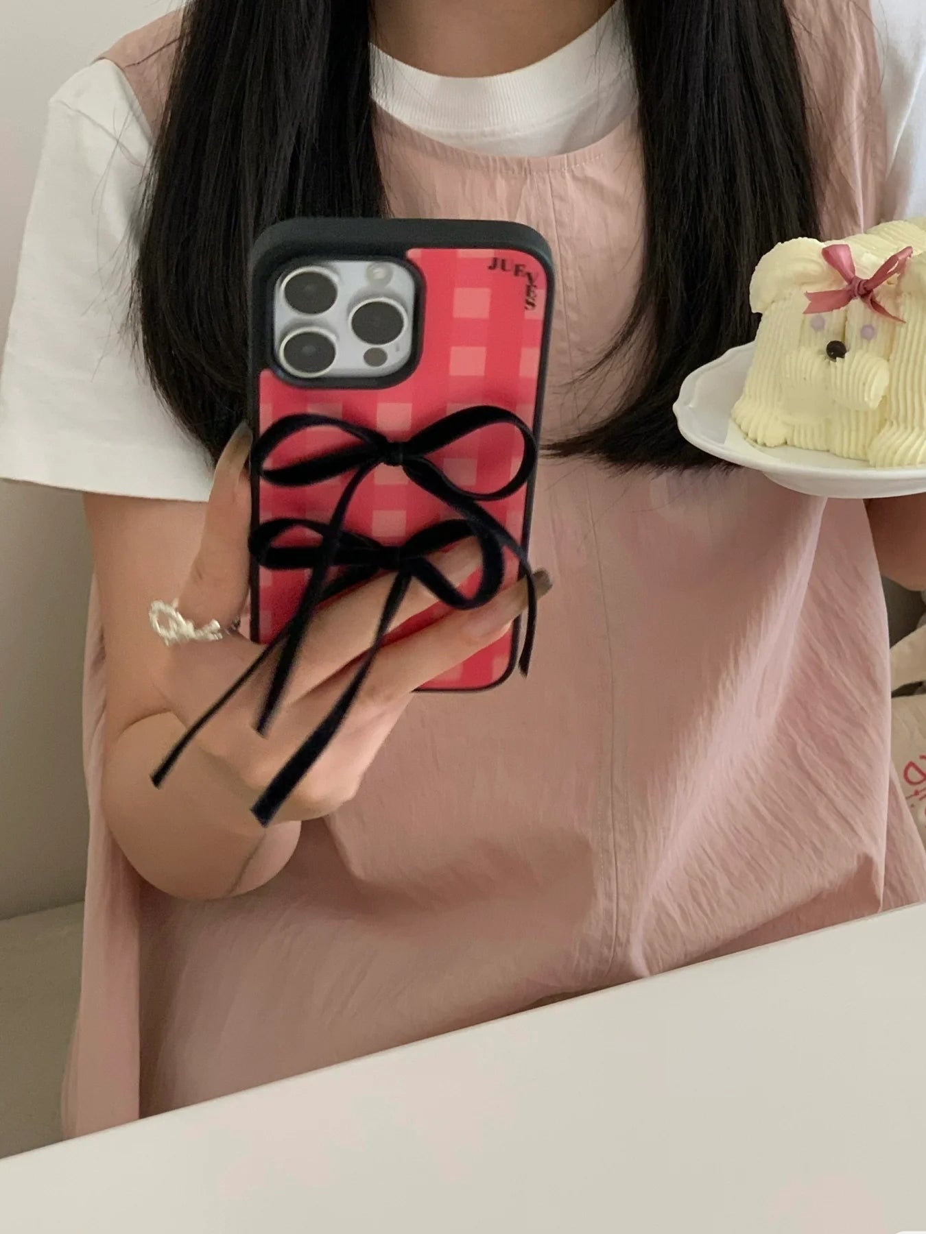 iPhone Series Pink Bow Style Phone Case