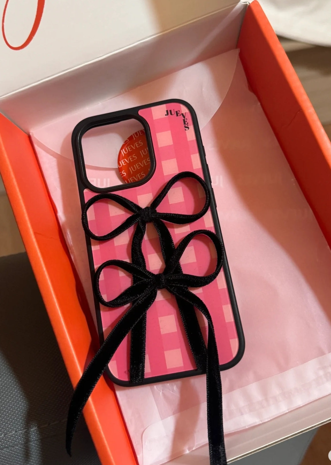 iPhone Series Pink Bow Style Phone Case