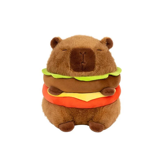 Hamburger Capybara Fluffy Plushie